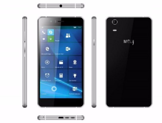 Moly W5 на Windows 10 Mobile оценили в $199