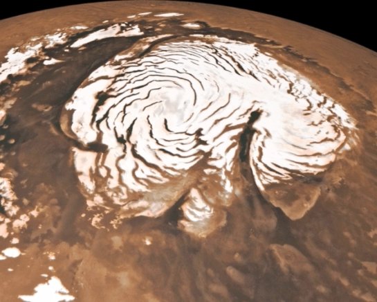На Марсе находятся ледники