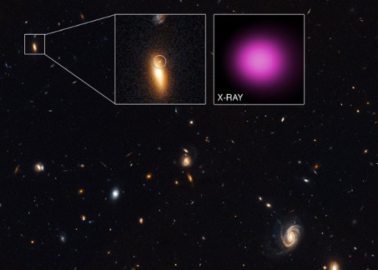 Ученые обнаружили черную дыру, блуждающую по космосу