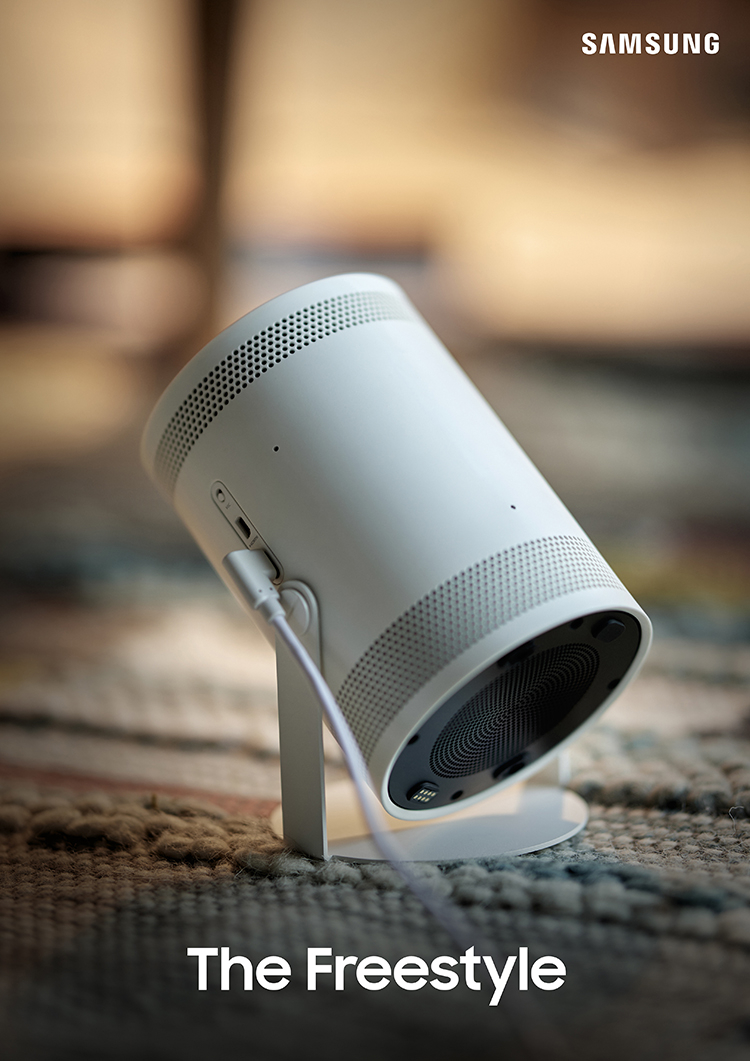 Samsung представила компактный проектор Freestyle, который также может быть смарт-колонкой и светильником