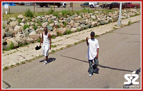 Необычные кадры из Google Street View