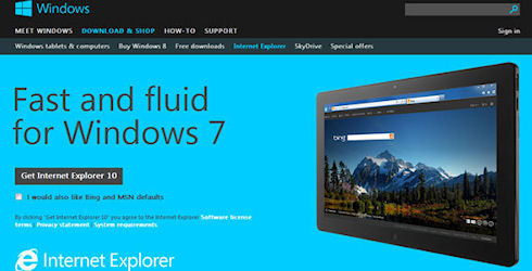 Internet Explorer 10 для Windows 7 доступен для скачивания