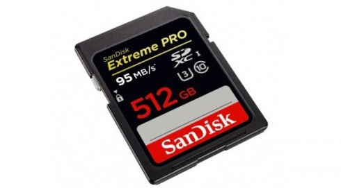 SanDisk выпускает карту памяти объемом 512 ГБ для записи 4K-видео