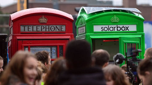 Solarbox – лондонский городской «зарядник»