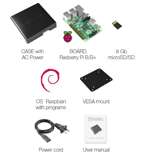 Pi Vessel – миниатюрный компьютер для работы и развлечений