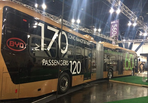 Самый большой электрический автобус от компании BYD