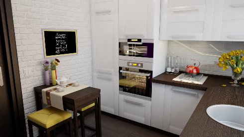 Как визуально расширить пространство маленькой кухни