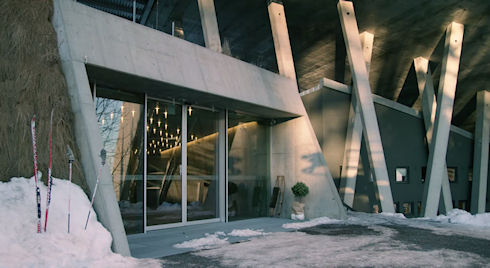 Норвежские архитекторы построили пентхаус в трамплине