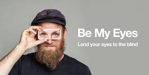 Слепые люди смогут видеть благодаря приложению Be My Eyes
