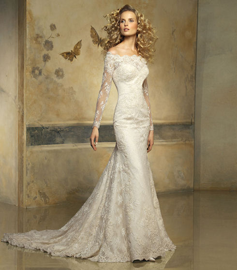 Модные тенденции 2013 года коснулись свадебных платьев
