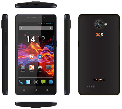 teXet X8 – новый смартфон с 8-ядерным процессором