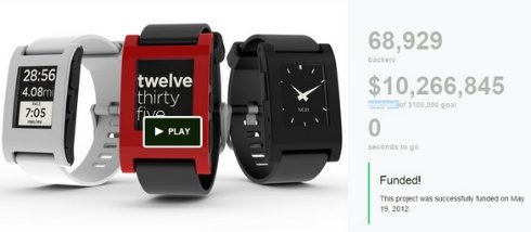 «Умные» часы Pebble Time стали рекордсменом Kickstarter