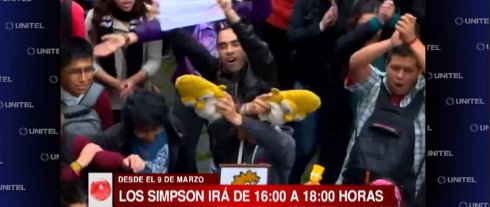 В Боливии прошли массовые протесты из за переноса «Симпсонов» (ВИДЕО)